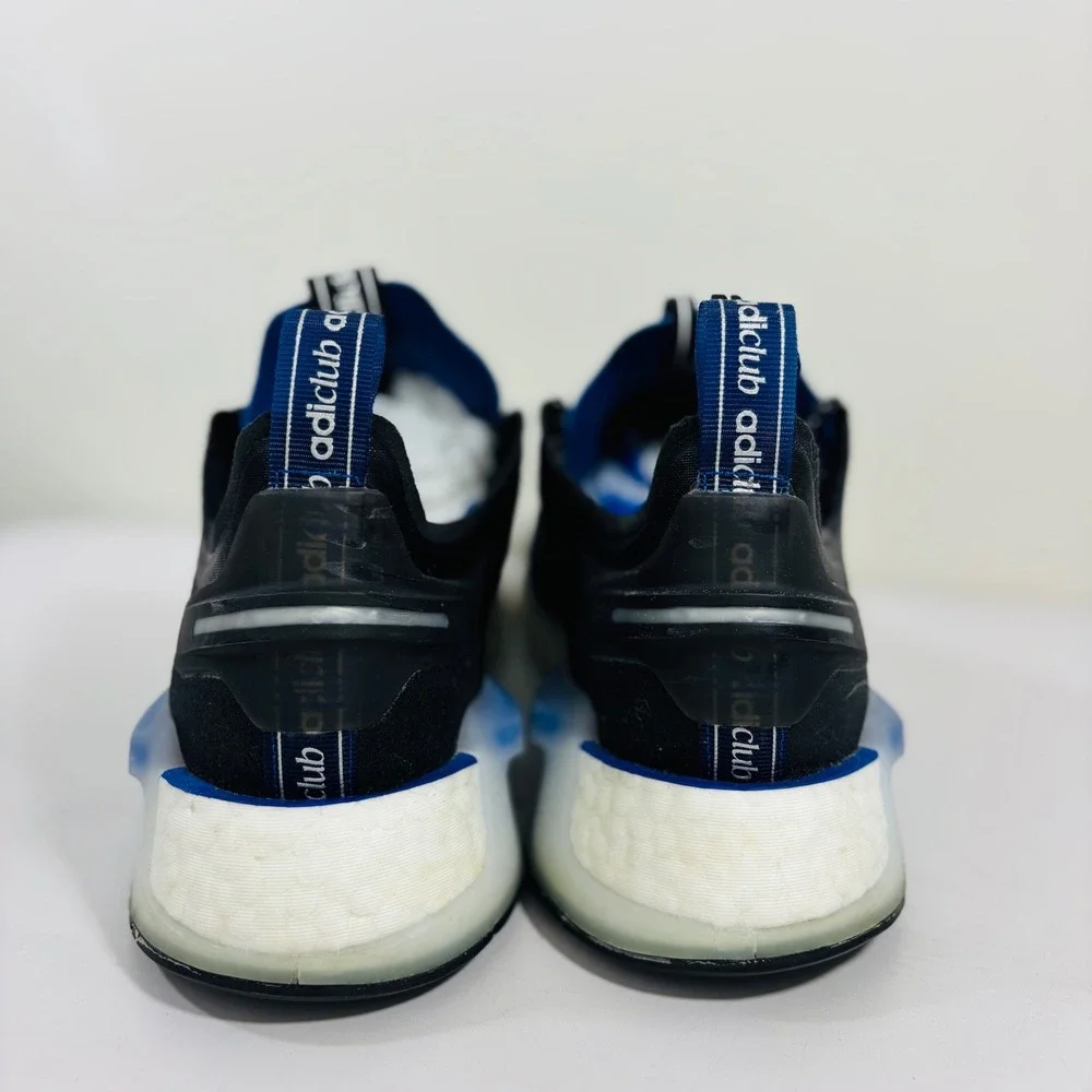 Adidas‎ NMD R1 V3 Men's Black White Royal Blue Boost Running Shoes HQ9838